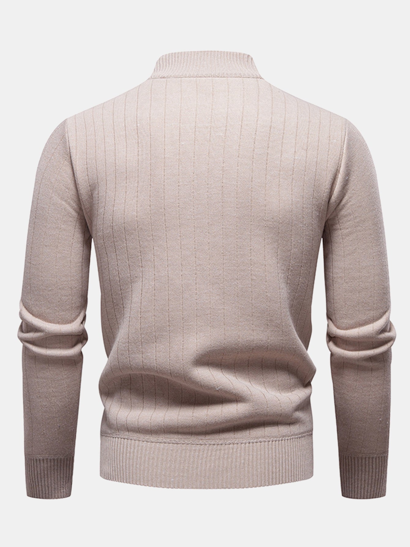Stripe Quarter Zip Sweater