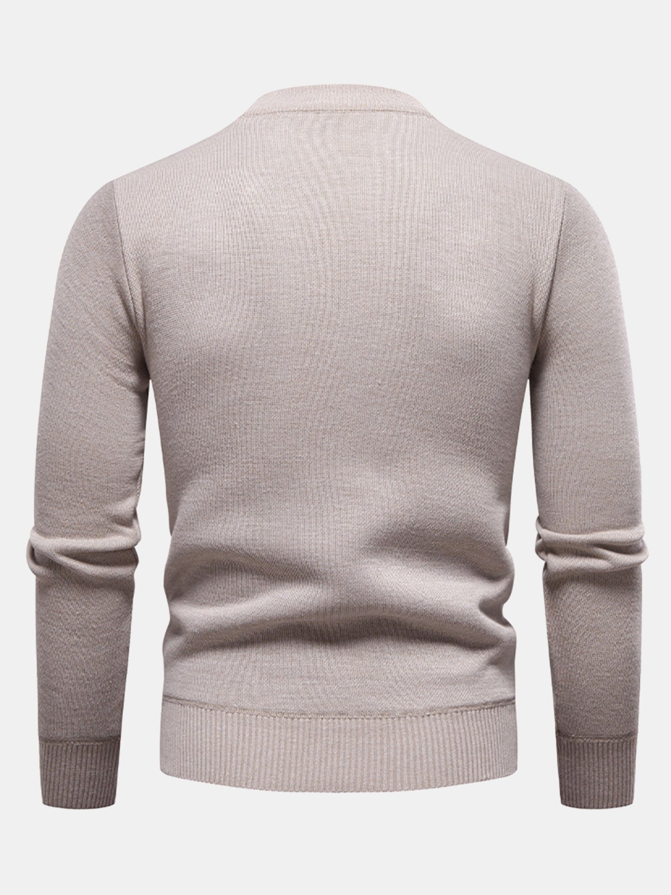 Geometric Jacquard Crewneck Sweater