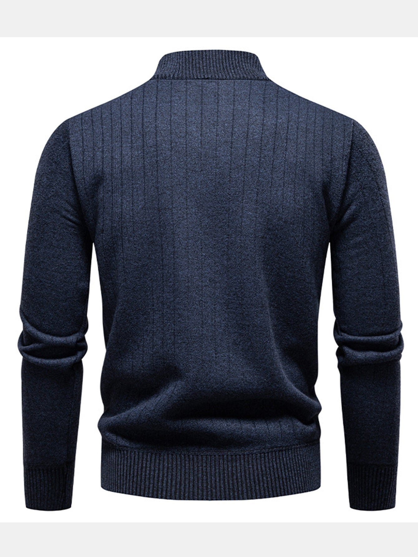 Stripe Quarter Zip Sweater