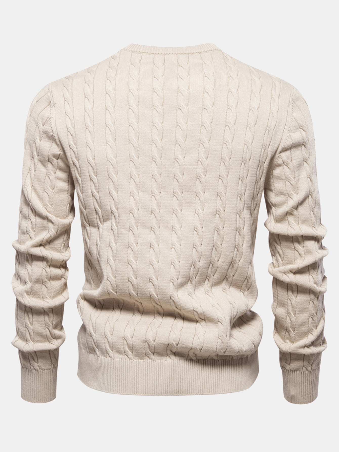 Giraffe Embroidery Twist Jacquard Sweater