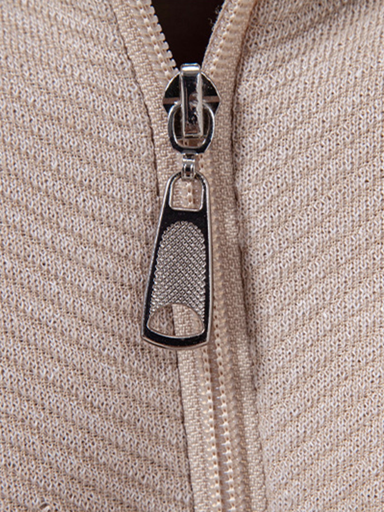 Stripe Quarter Zip Sweater