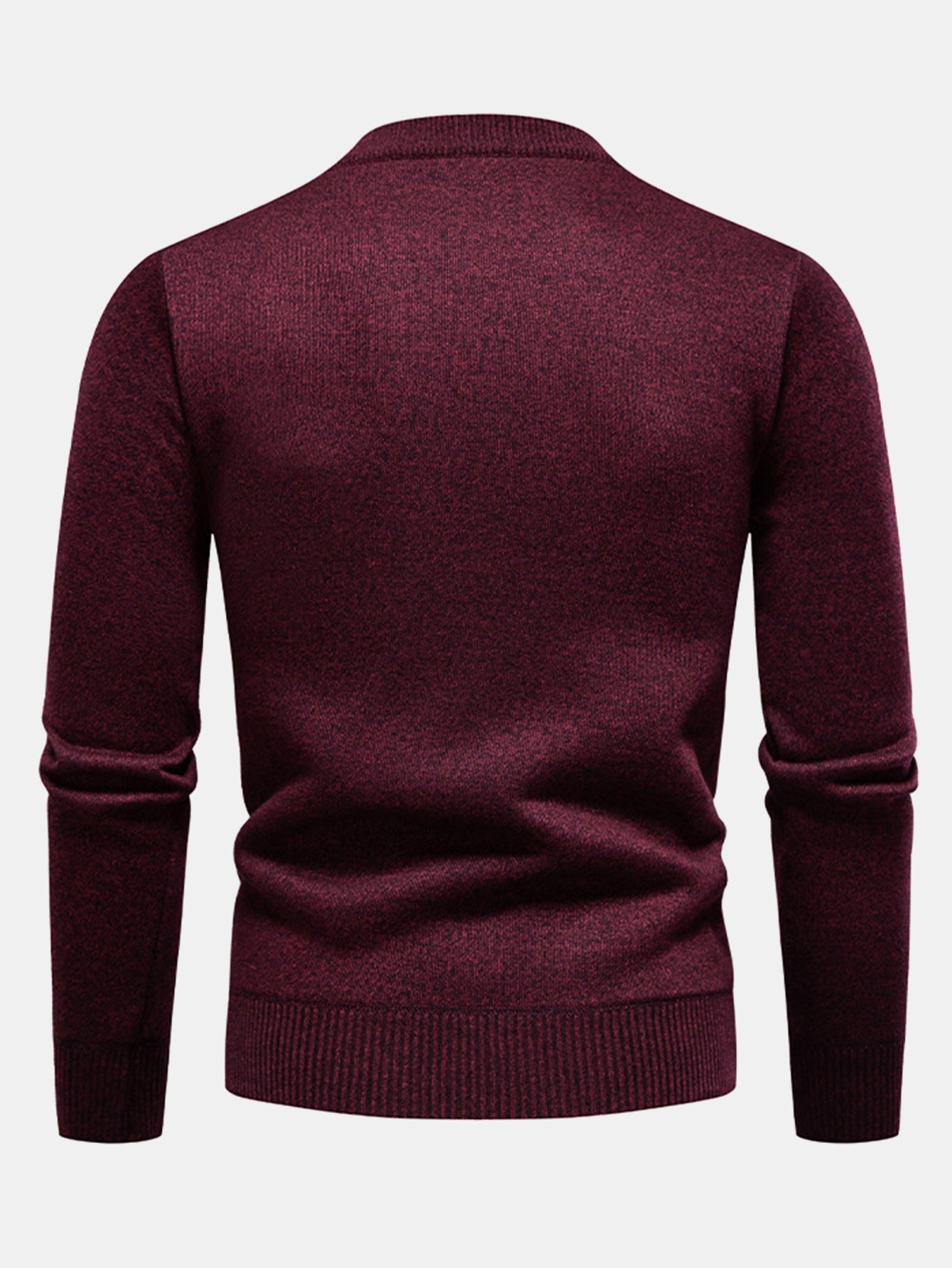 Geometric Jacquard Crewneck Sweater