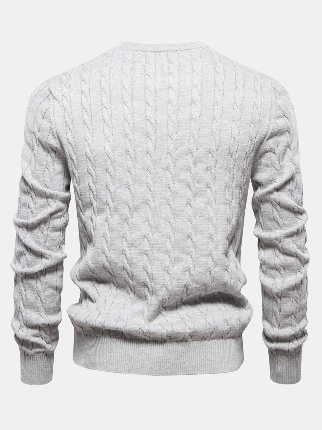 Giraffe Embroidery Twist Jacquard Sweater