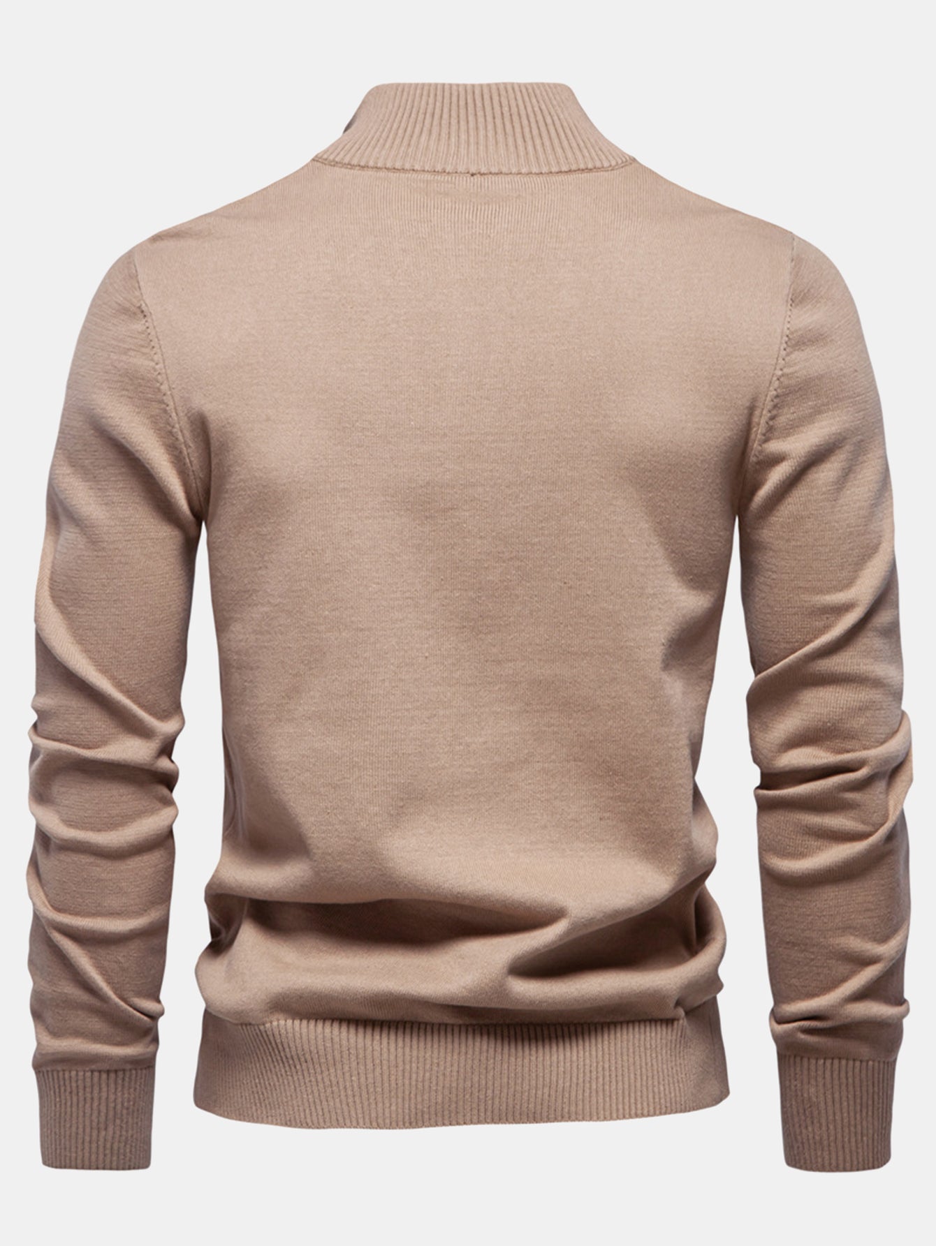 Stripe Quarter-Zip Sweater