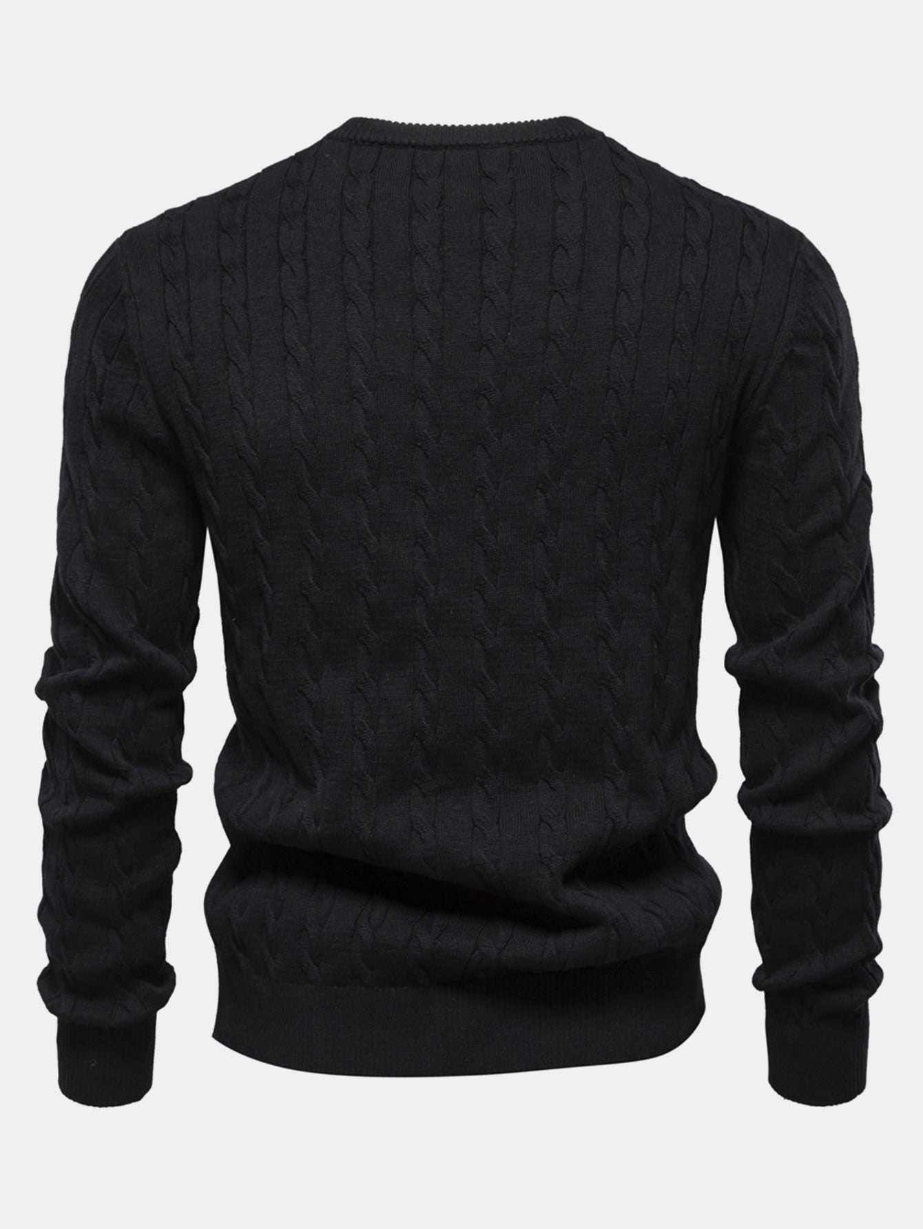 Giraffe Embroidery Twist Jacquard Sweater