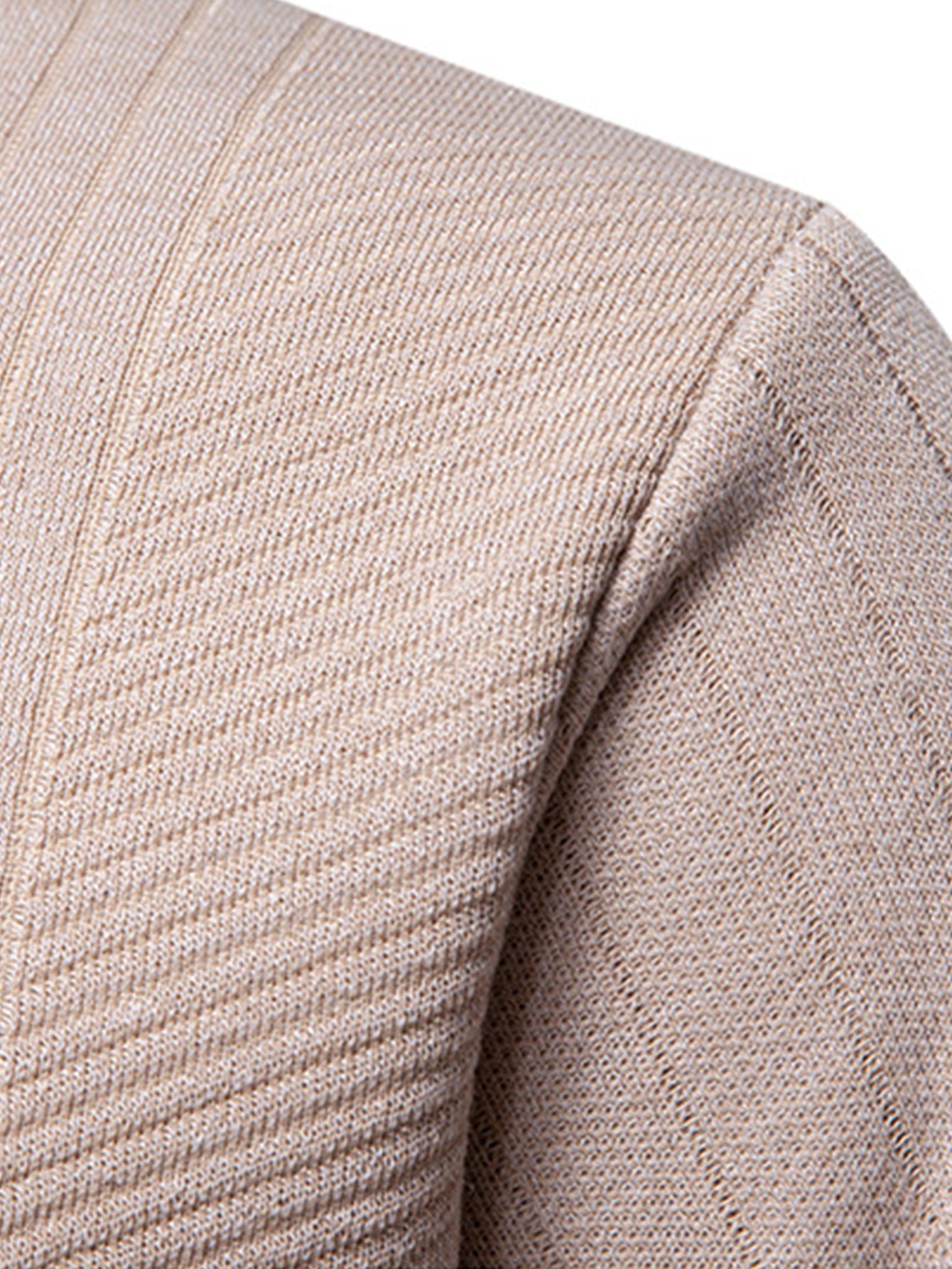 Stripe Quarter Zip Sweater