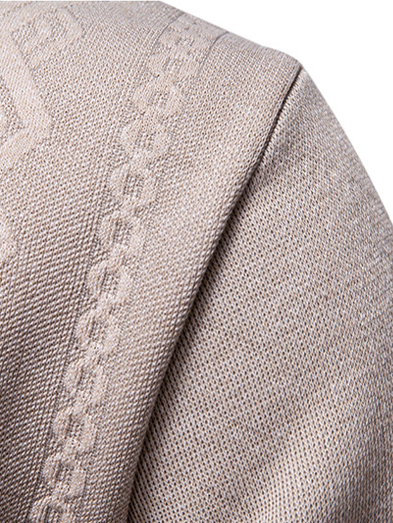 Geometric Jacquard Crewneck Sweater