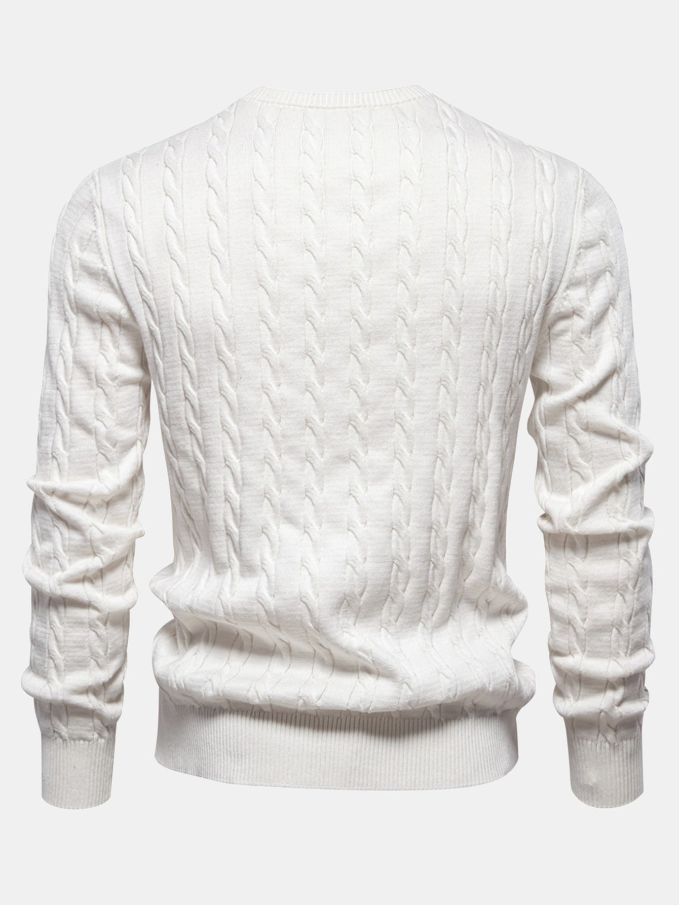 Giraffe Embroidery Twist Jacquard Sweater