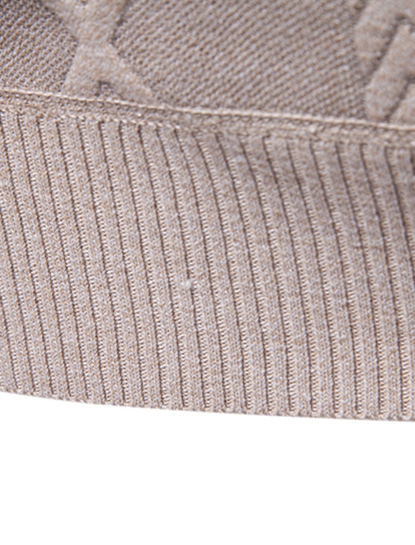 Geometric Jacquard Crewneck Sweater