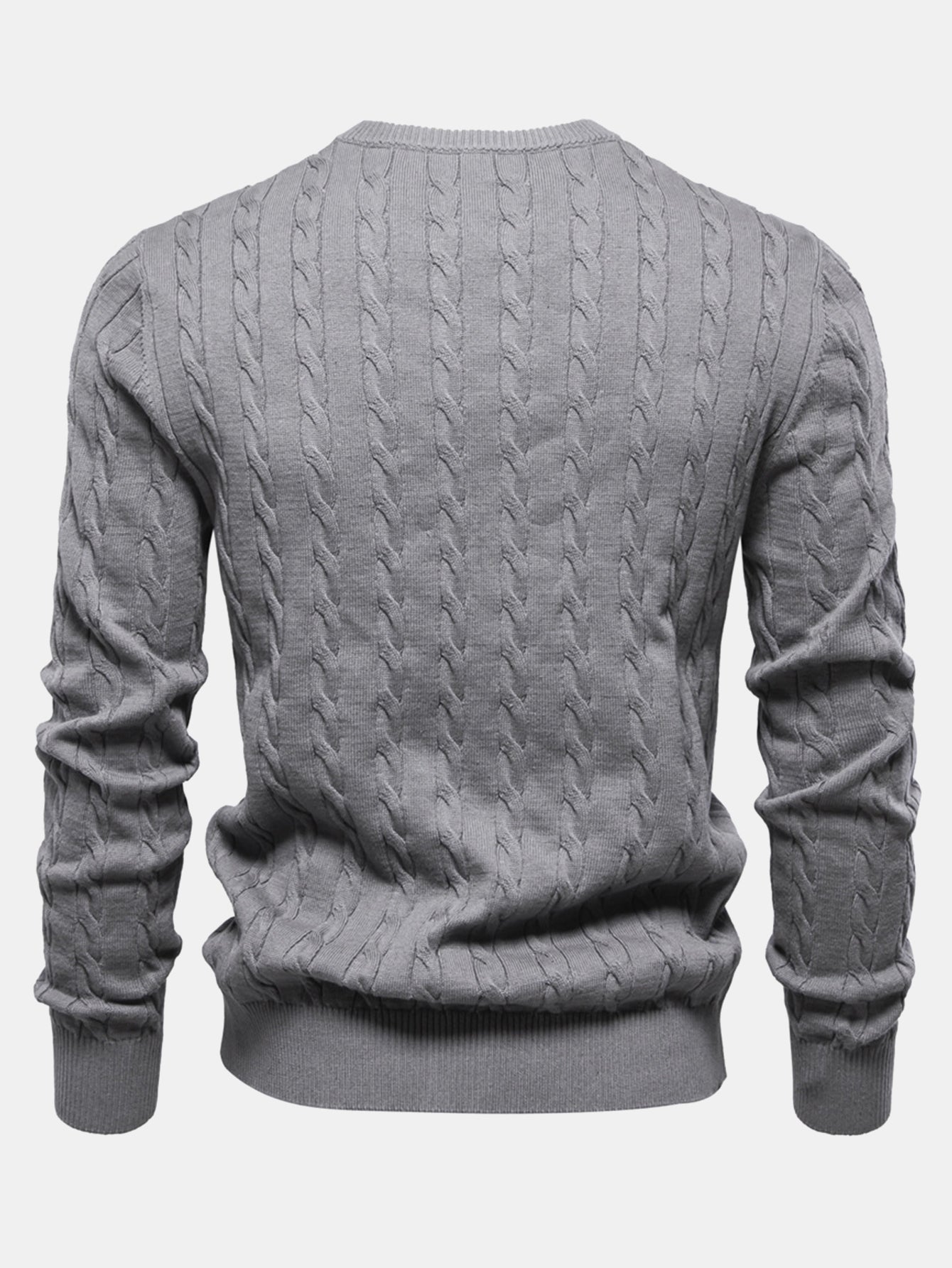 Giraffe Embroidery Twist Jacquard Sweater