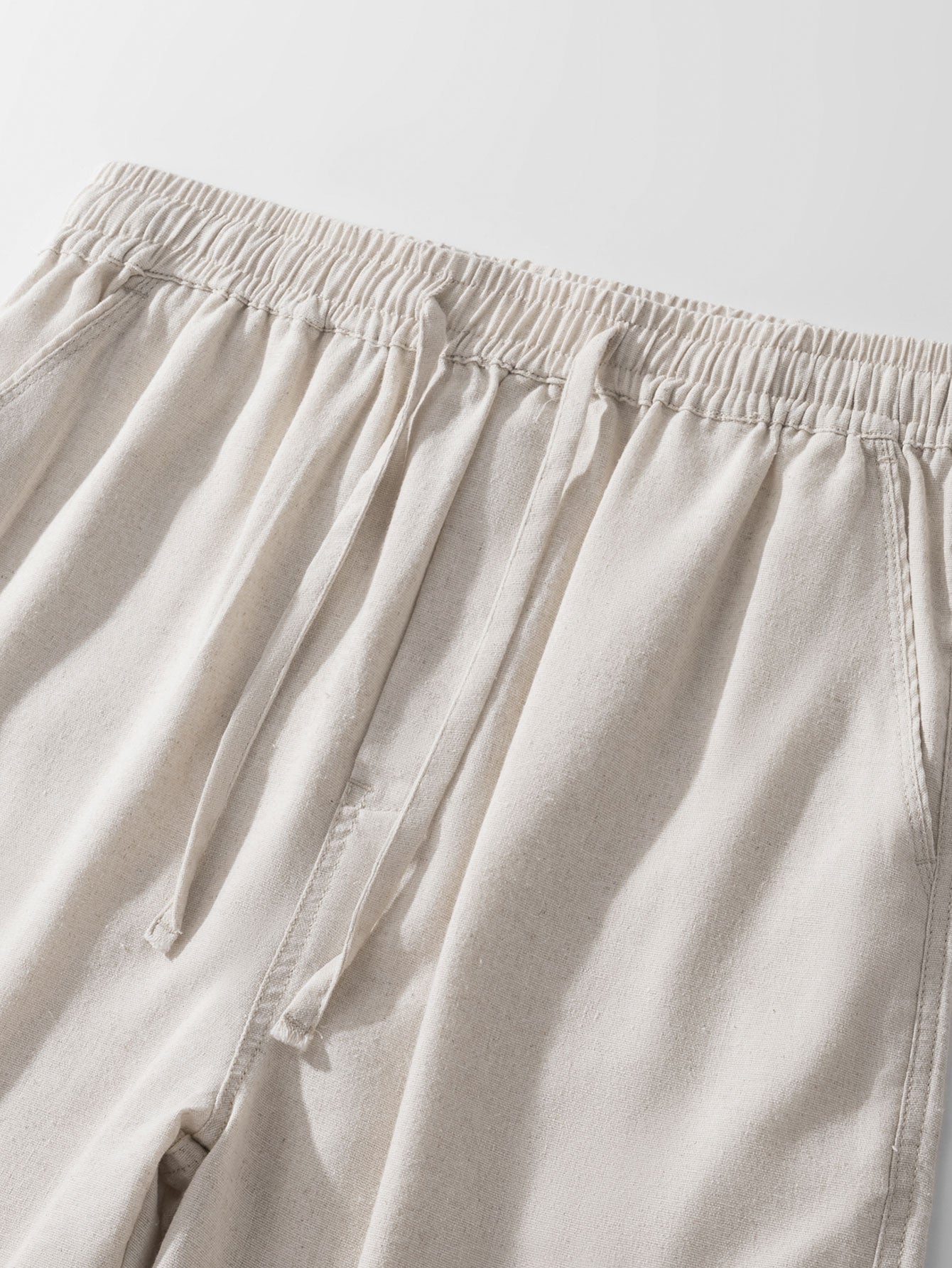 Linen Cuban Shirt With Pockets & Linen Drawstring Shorts