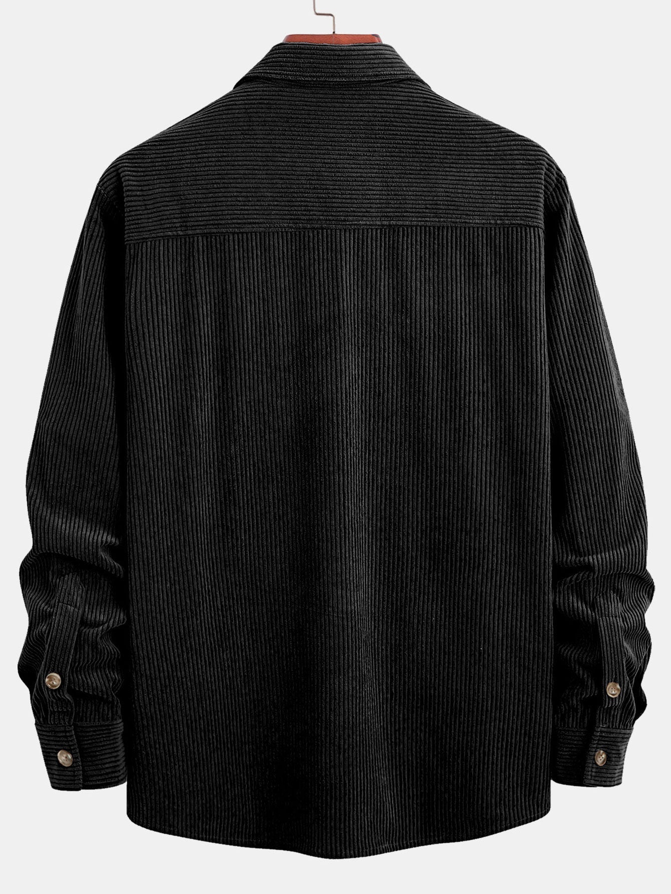 Corduroy Button Up Shirt & Drawstring Corduroy Cargo Jogger Pants