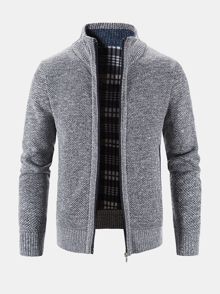 Plus Size 2XL Zip Up Sweater