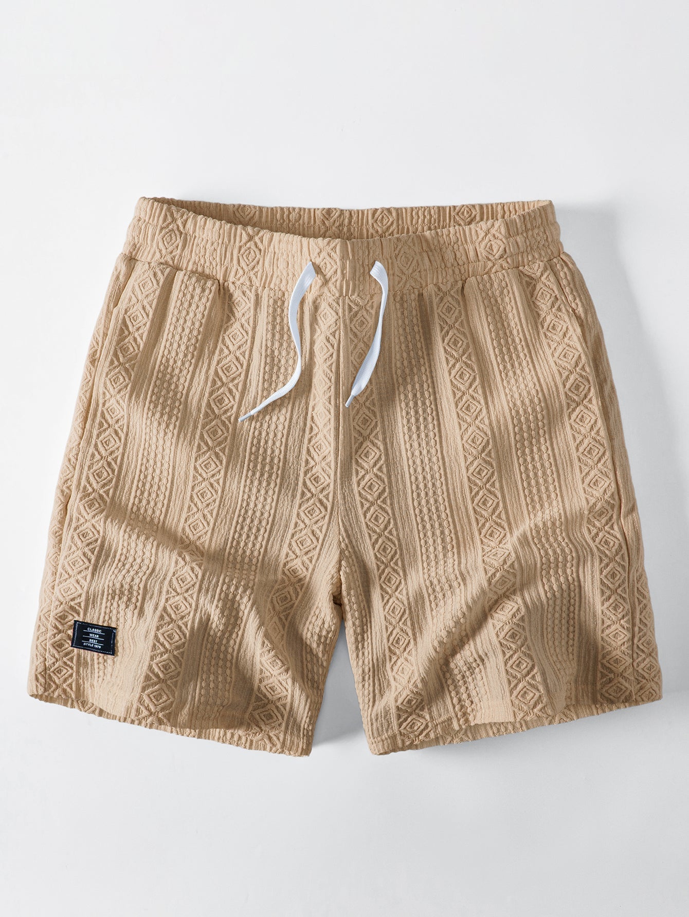 Geometry Jacquard Drawstring 8" Shorts