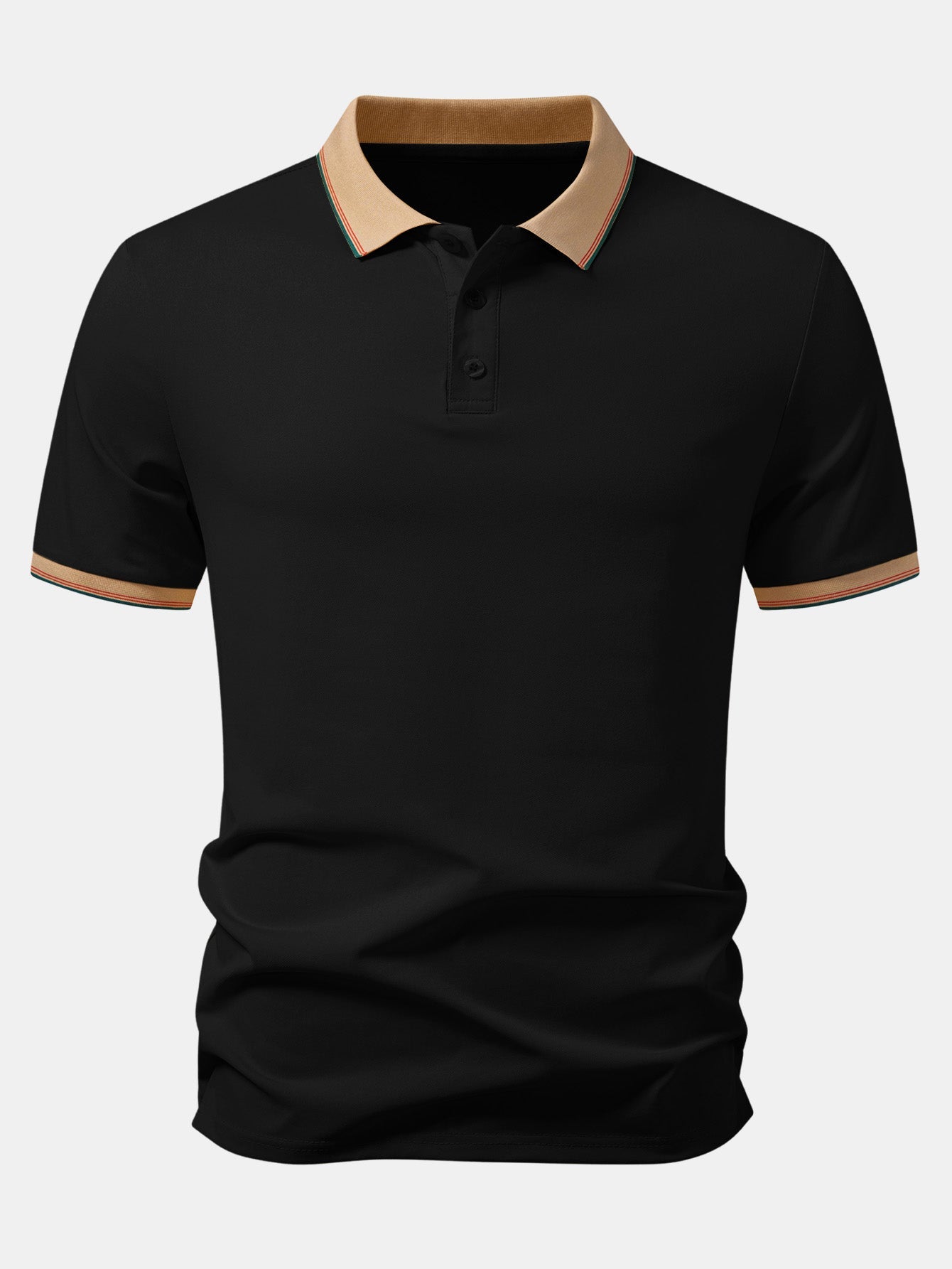 Contrast Collar Pique Polo