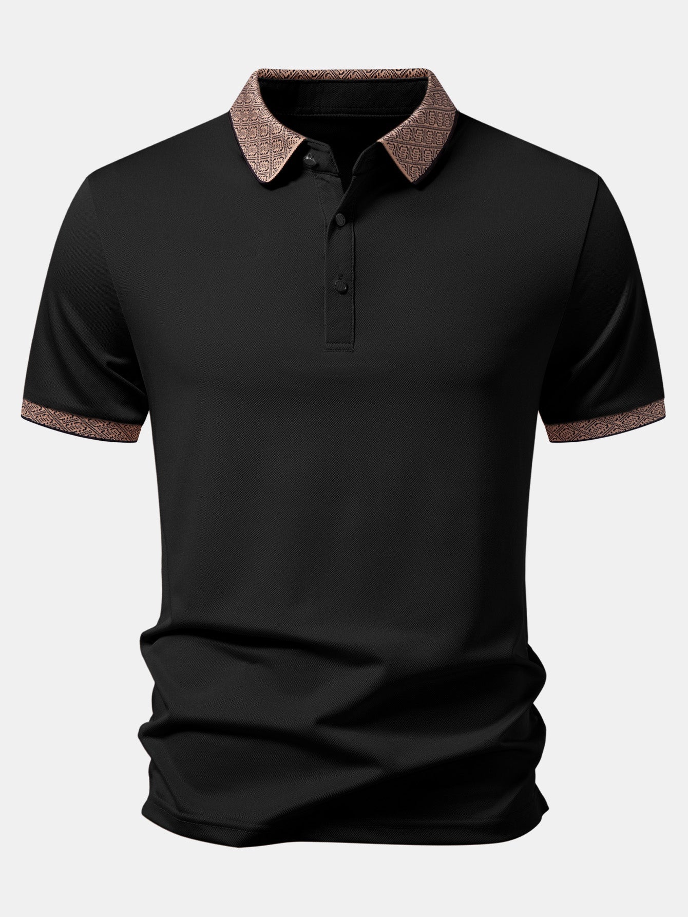 Contrast Collar Polo