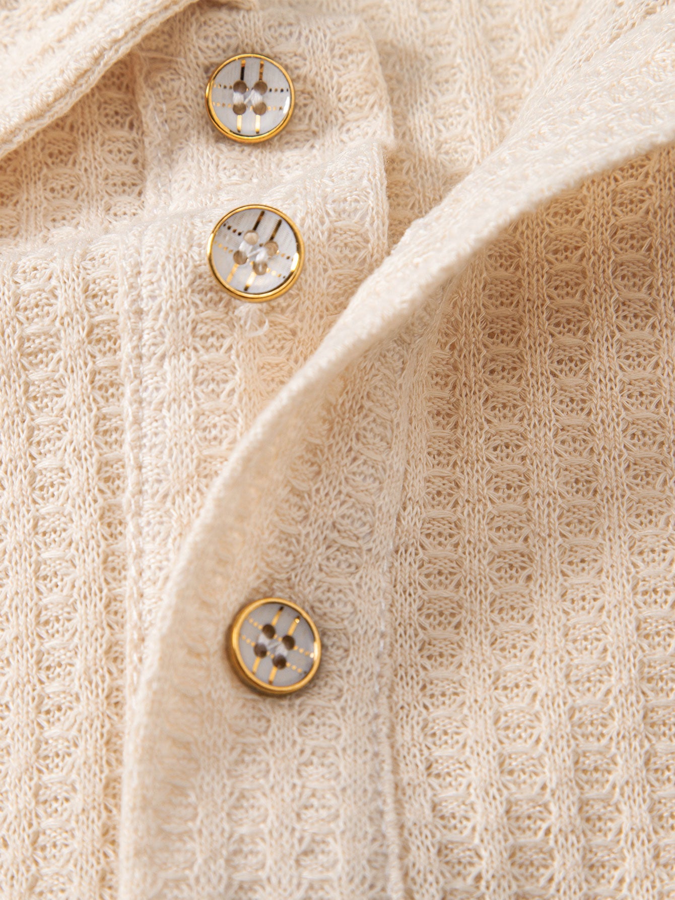 Waffle Knit Polo