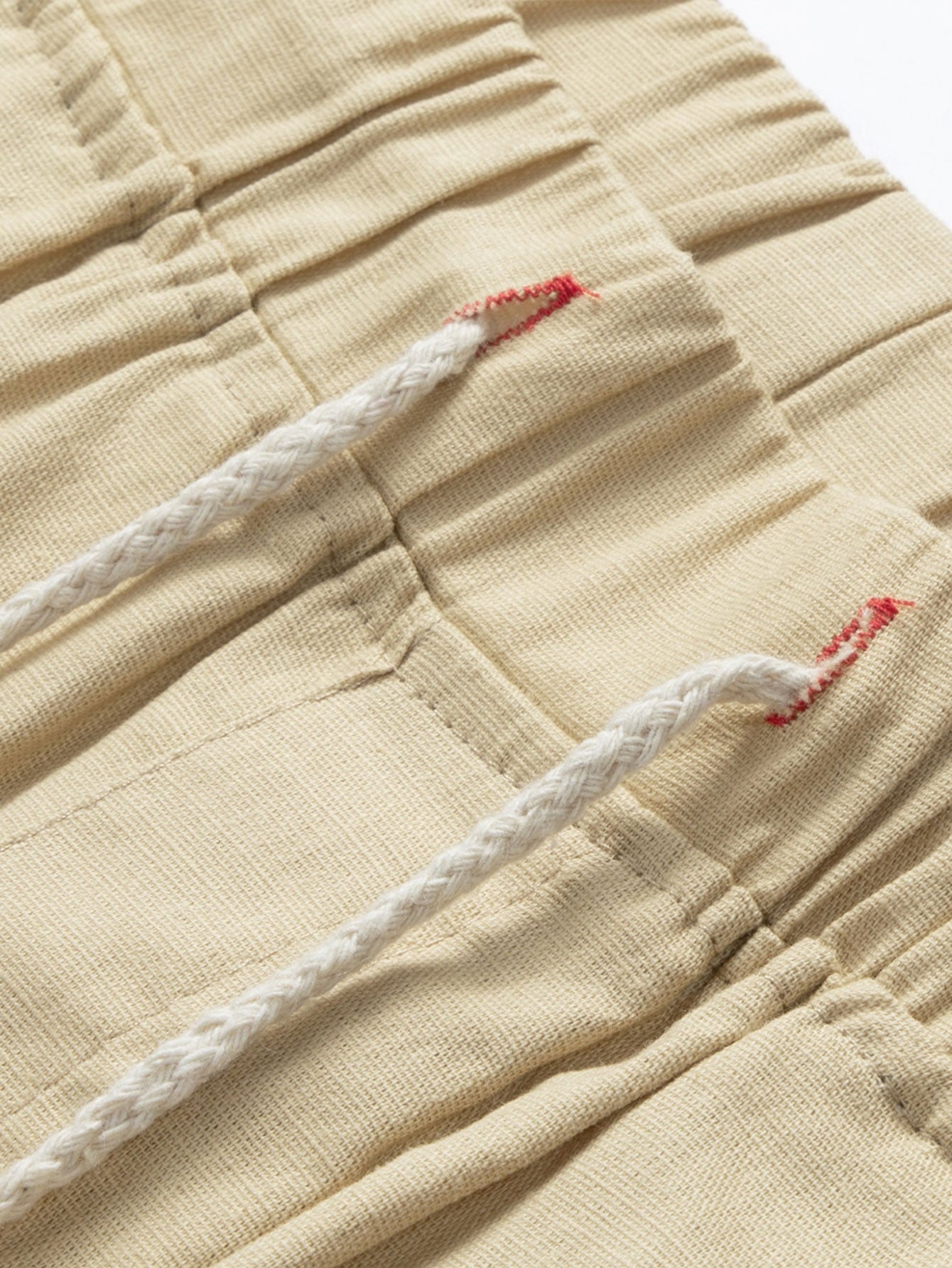 3 Pieces Linen Drawstring Shorts