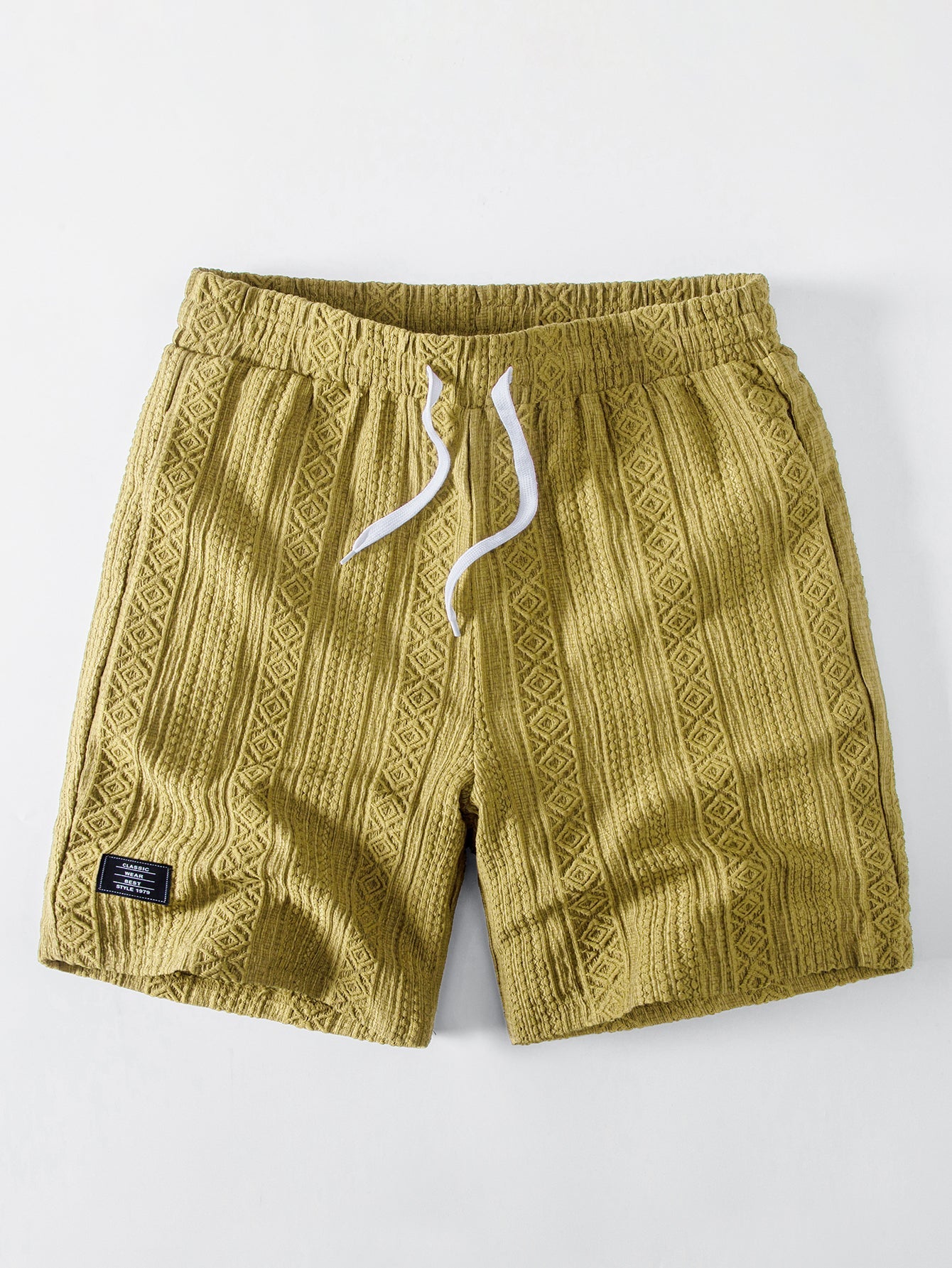 Geometry Jacquard Drawstring 8" Shorts