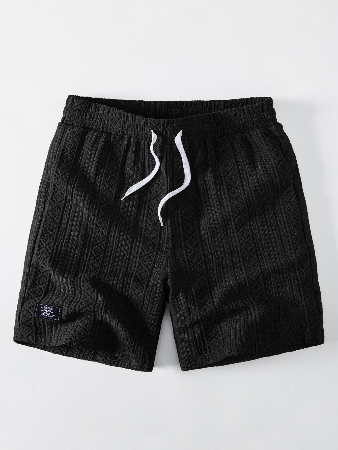 Geometry Jacquard Drawstring 8" Shorts