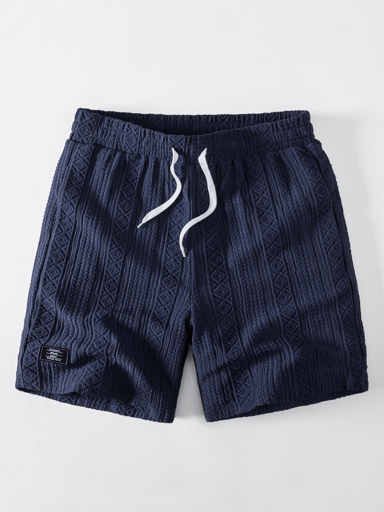 Geometry Jacquard Drawstring 8" Shorts