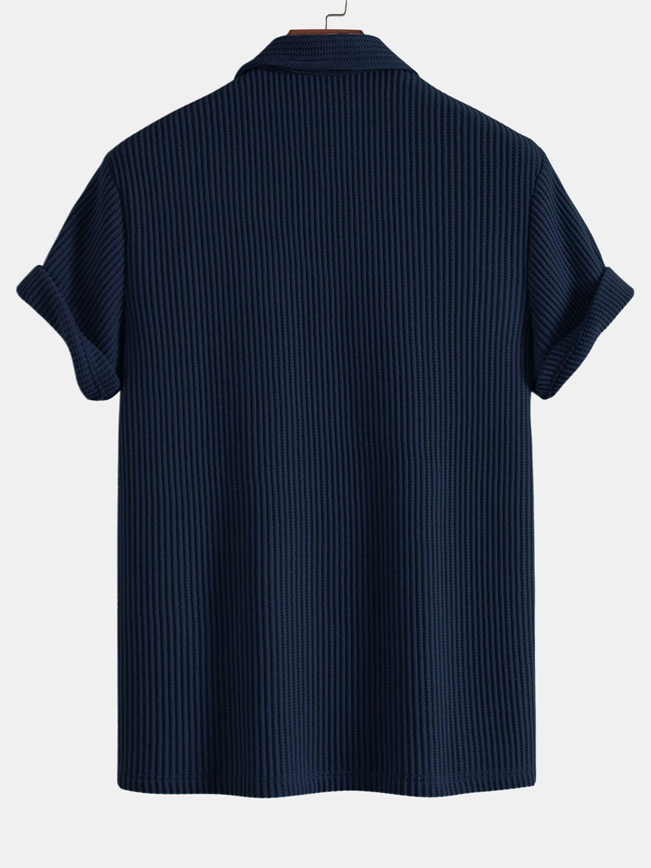 Short Sleeved Waffle Polo