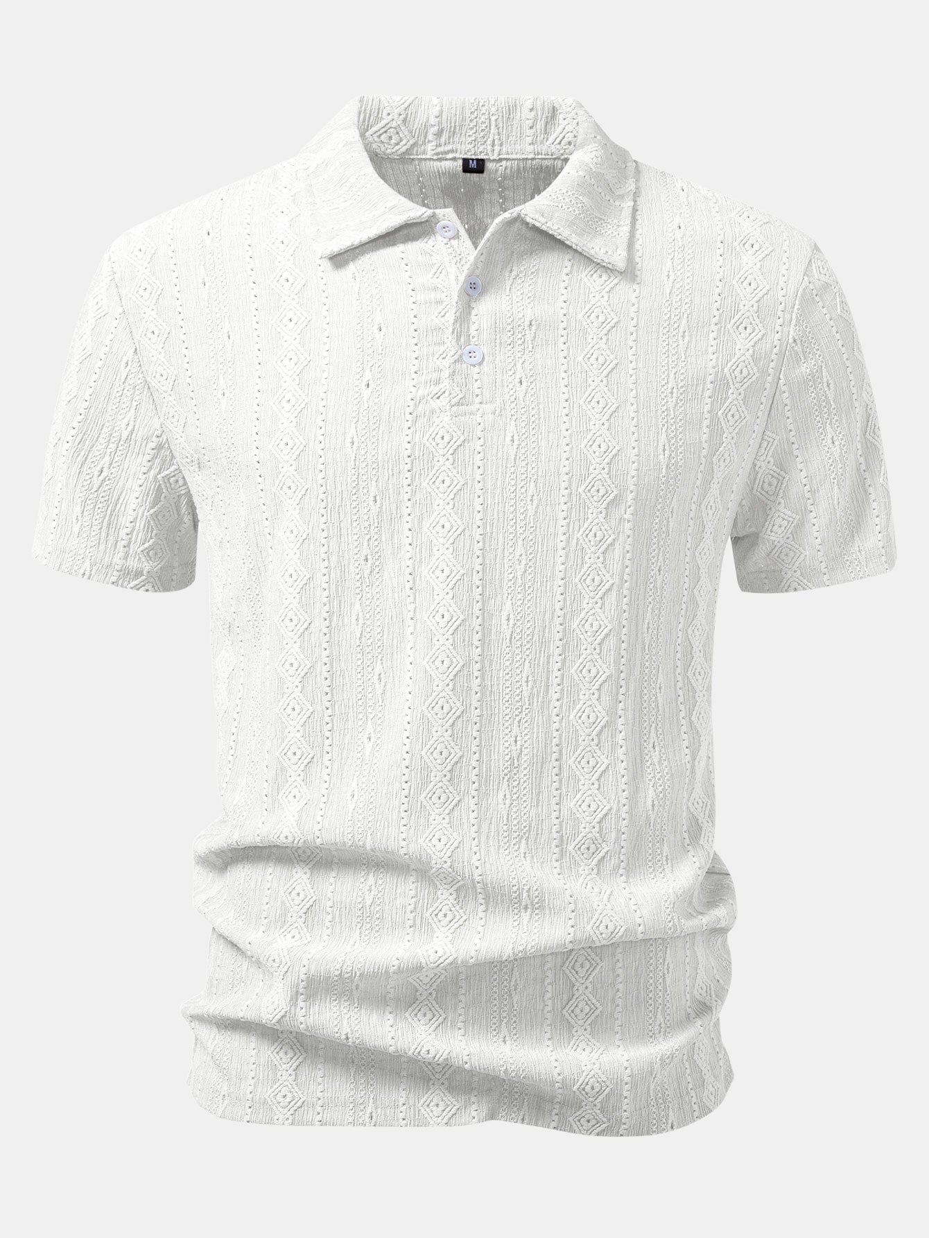Geometric Jacquard Polo