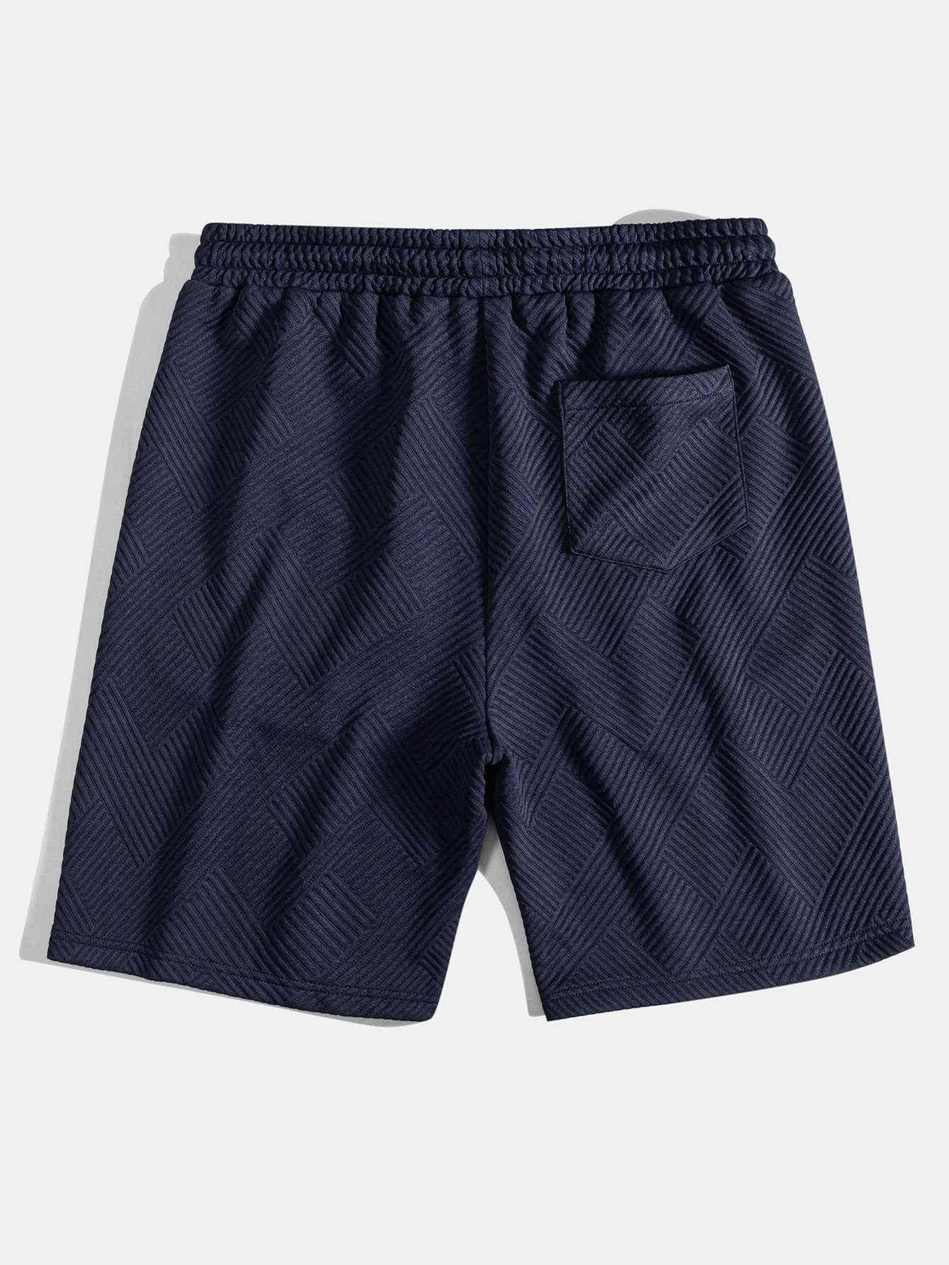 3 Pieces Striped Jacquard Drawstring Shorts