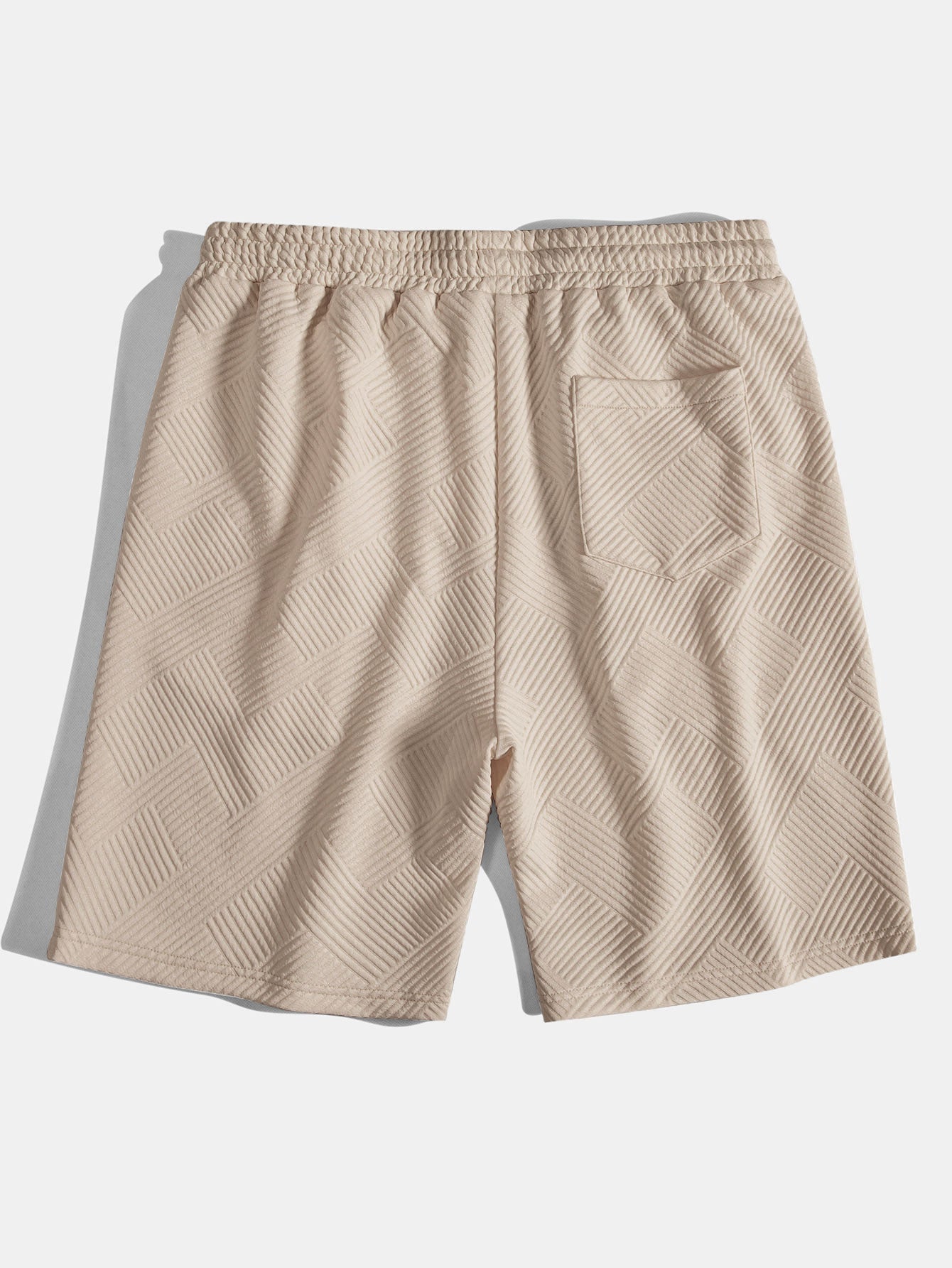 3 Pieces Striped Jacquard Drawstring Shorts