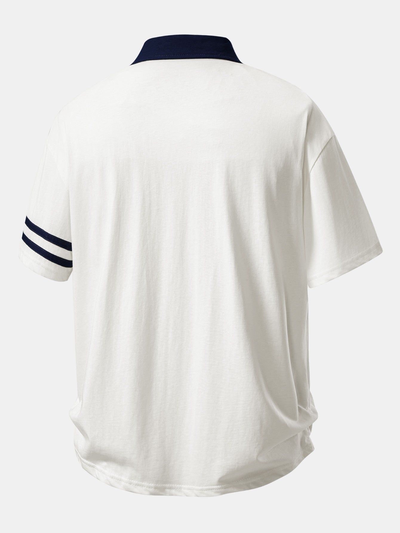 Relax Fit Contrast Collar Polo Shirt