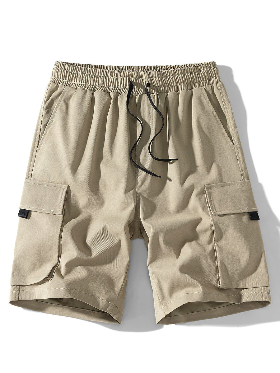 Drawstring Chino Cargo Shorts