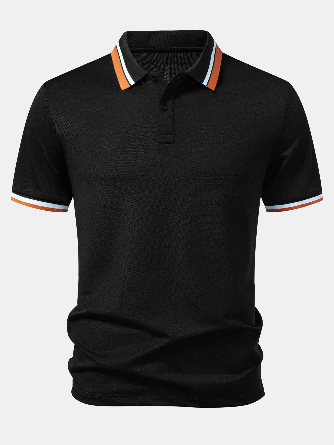 Contrast Trim Pique Polo