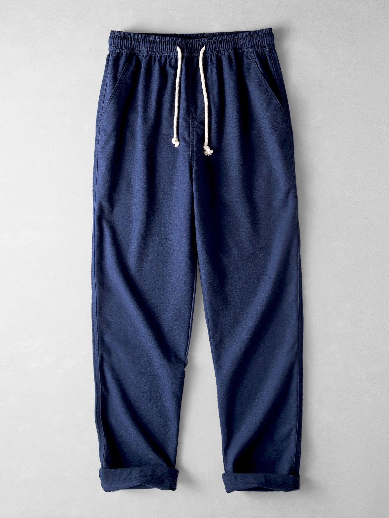 Straight Leg Linen Trousers