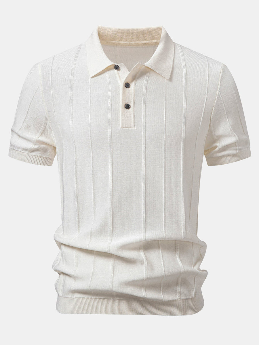 Stripe Knit Polo