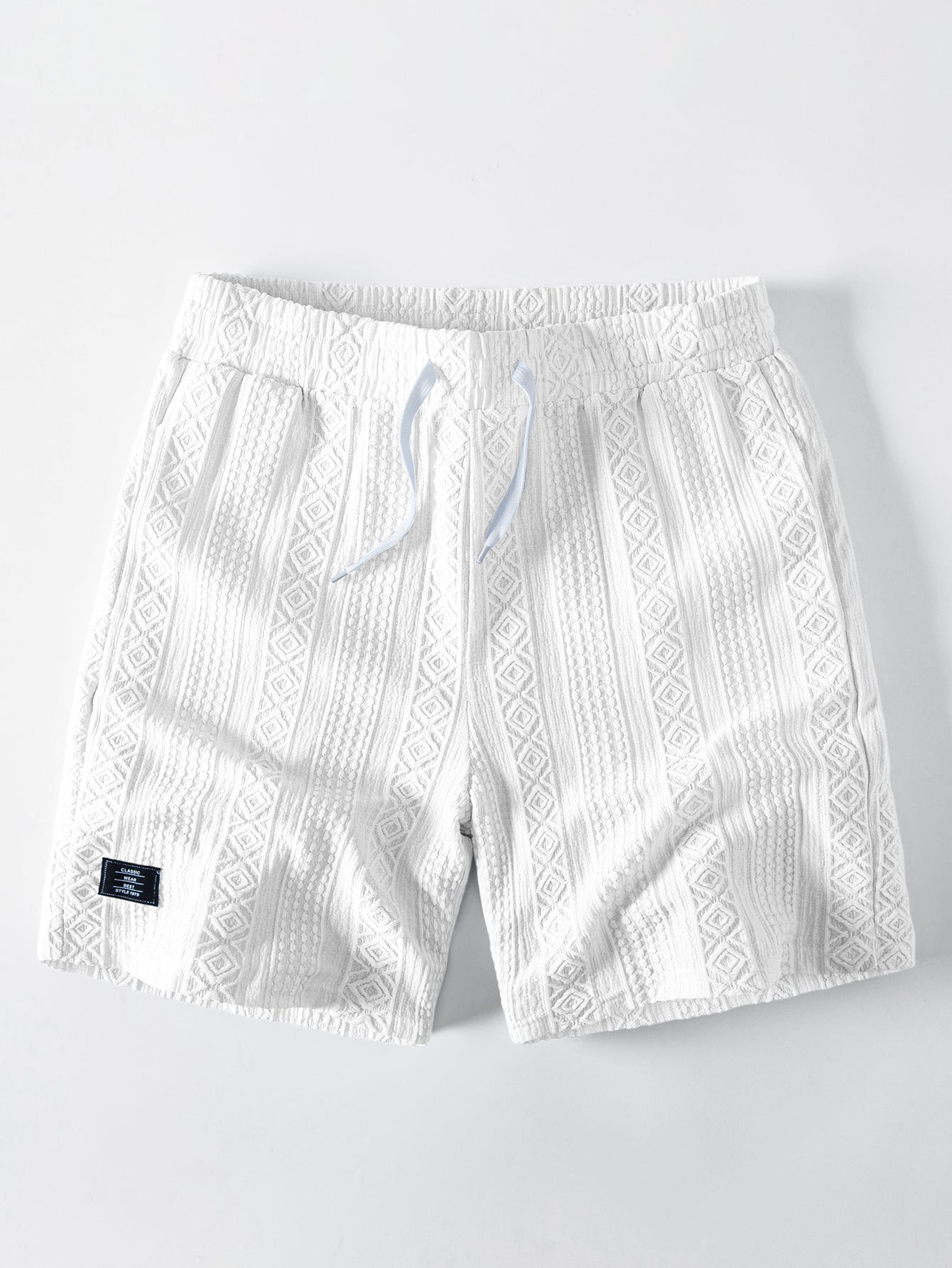 Geometry Jacquard Drawstring 8" Shorts