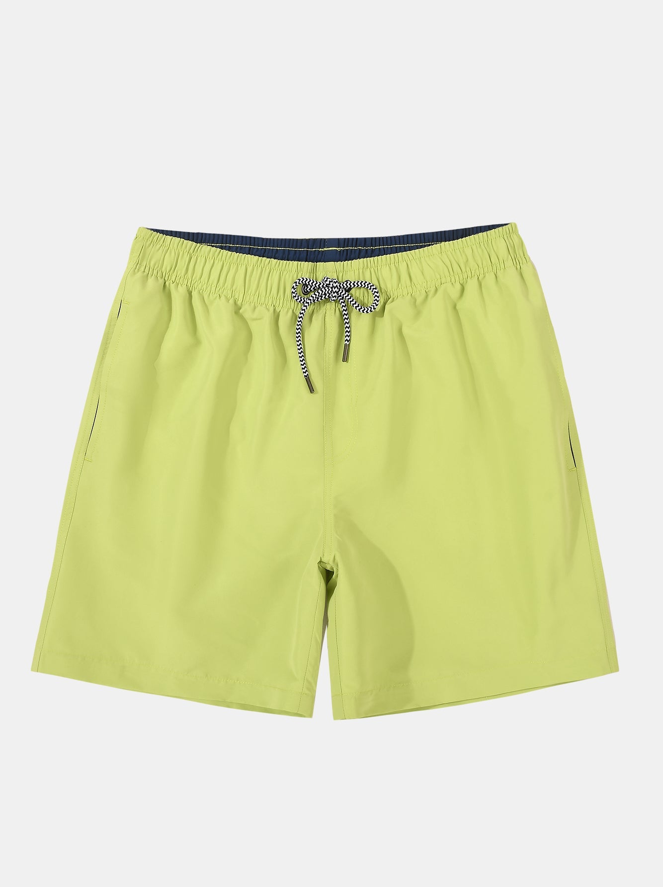 3 Pieces Contrast Waistband Swim Shorts