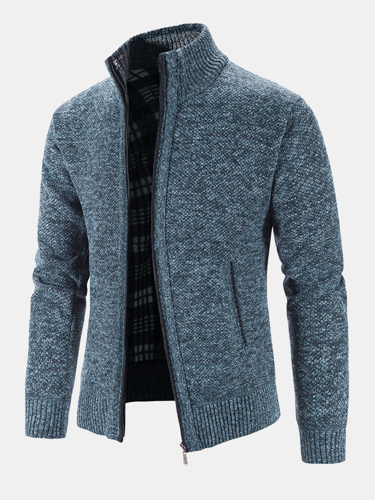 Plus Size 2XL Zip Up Sweater