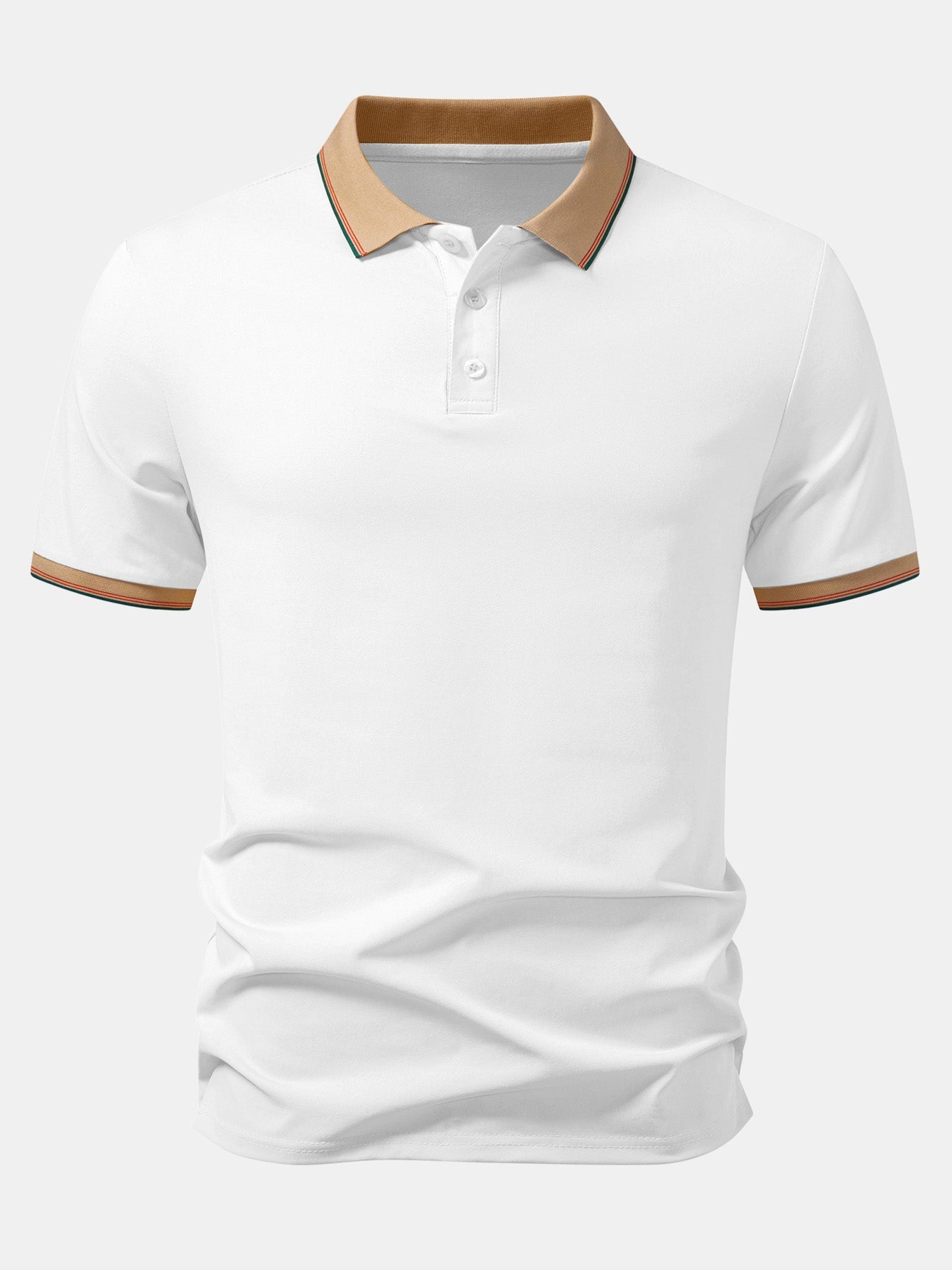 Contrast Collar Pique Polo