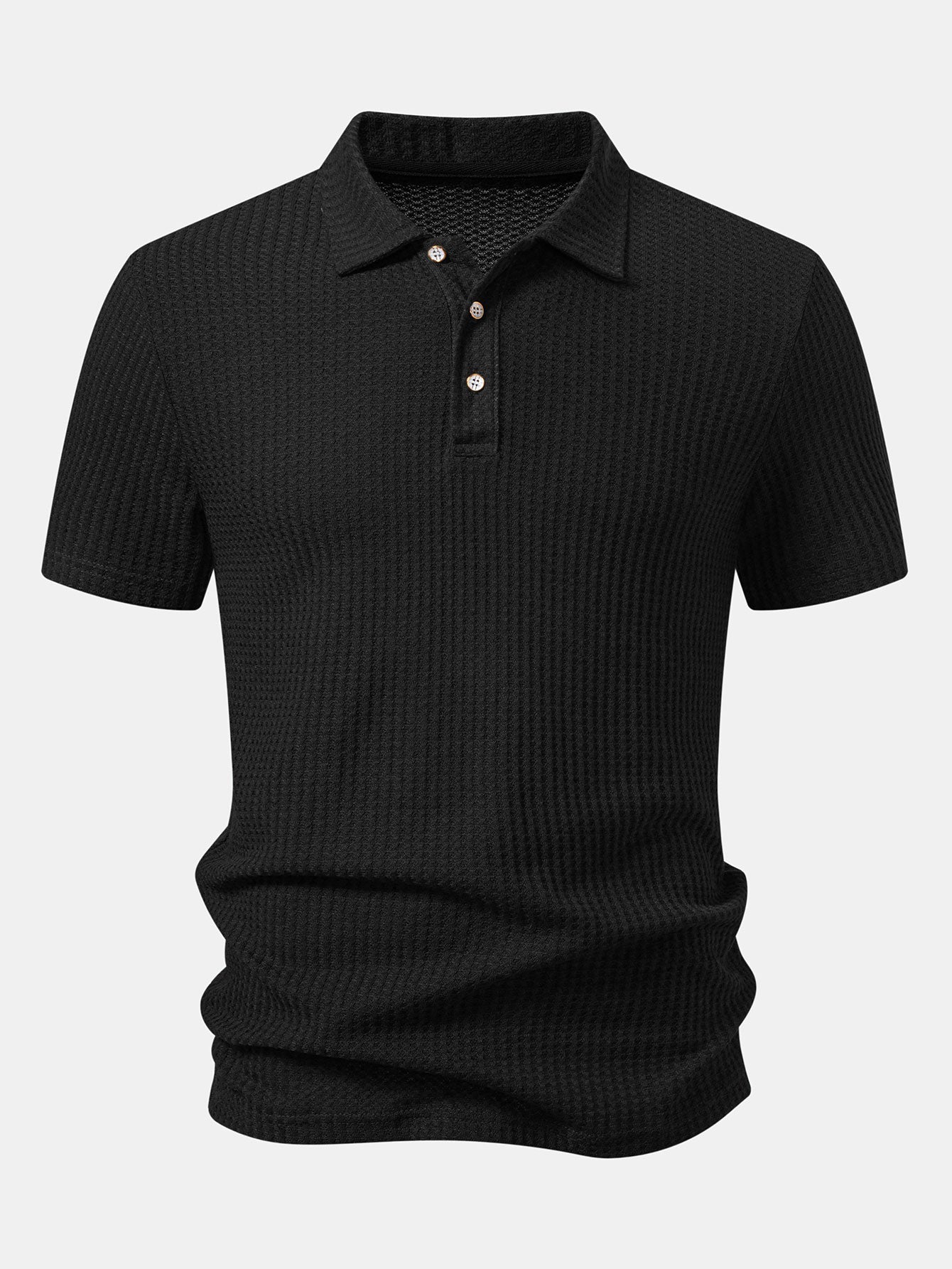 Waffle Knit Polo
