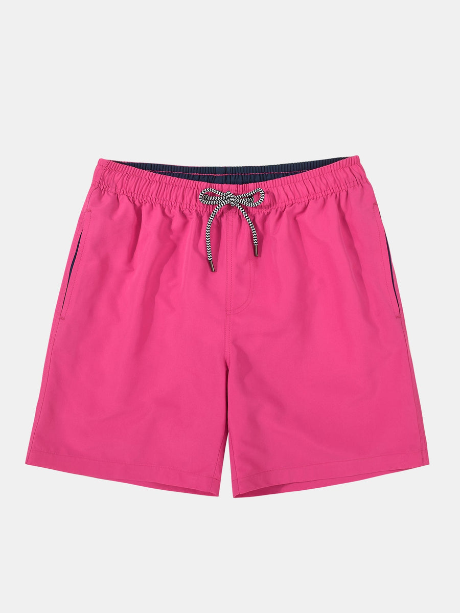 Contrast Waistband Swim Shorts