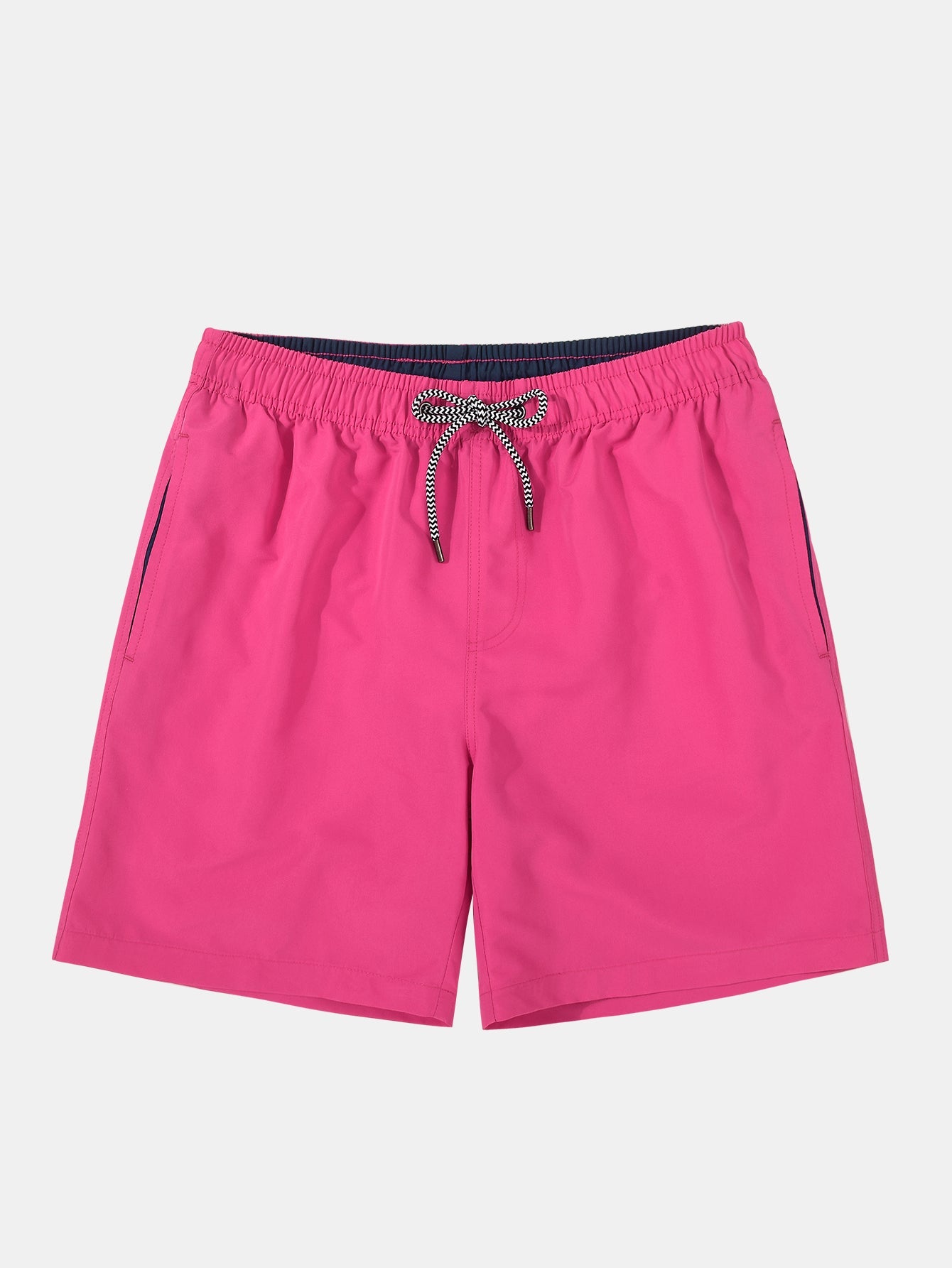 3 Pieces Contrast Waistband Swim Shorts