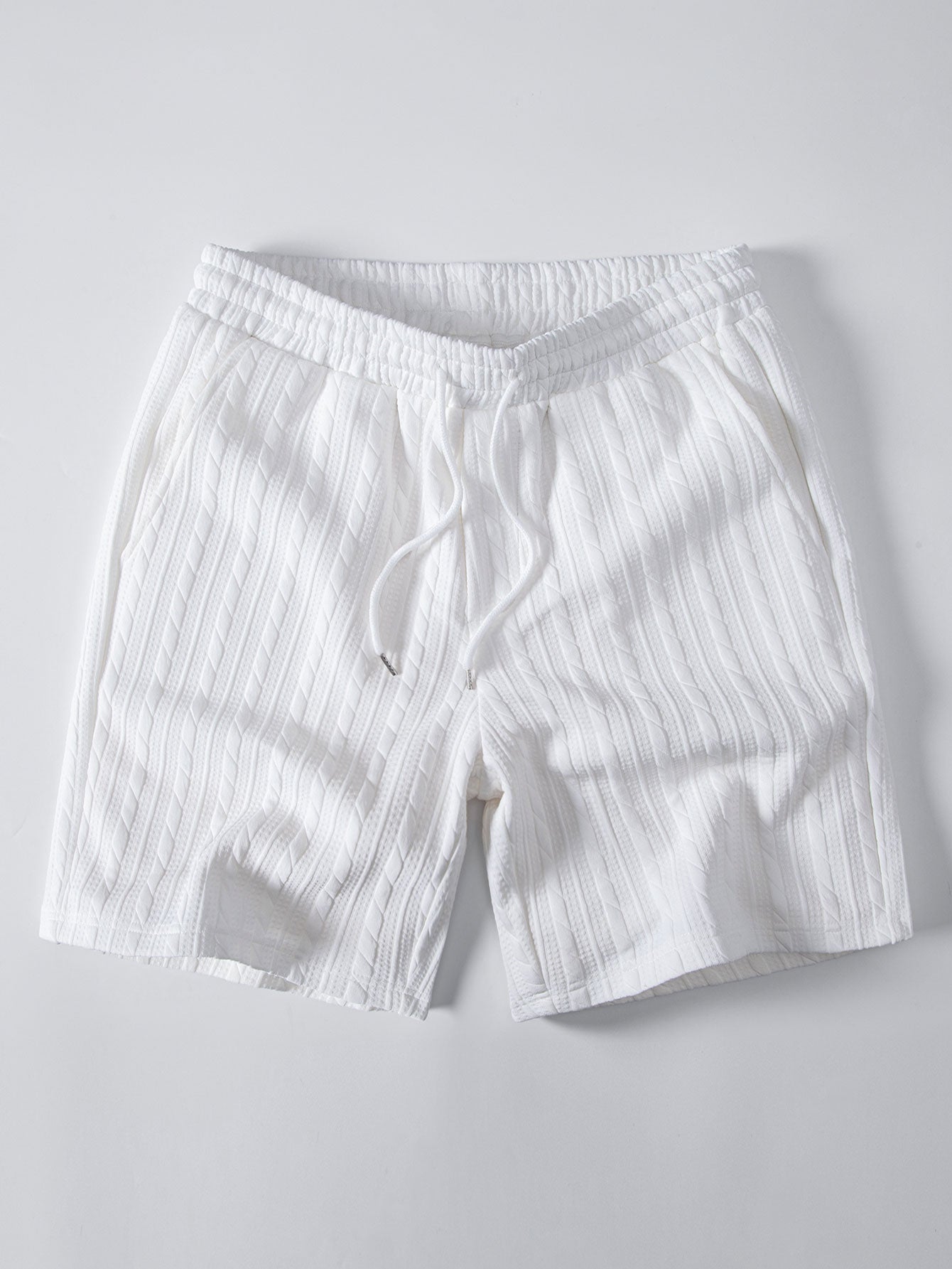Twisted Jacquard Drawstring 7″ Shorts