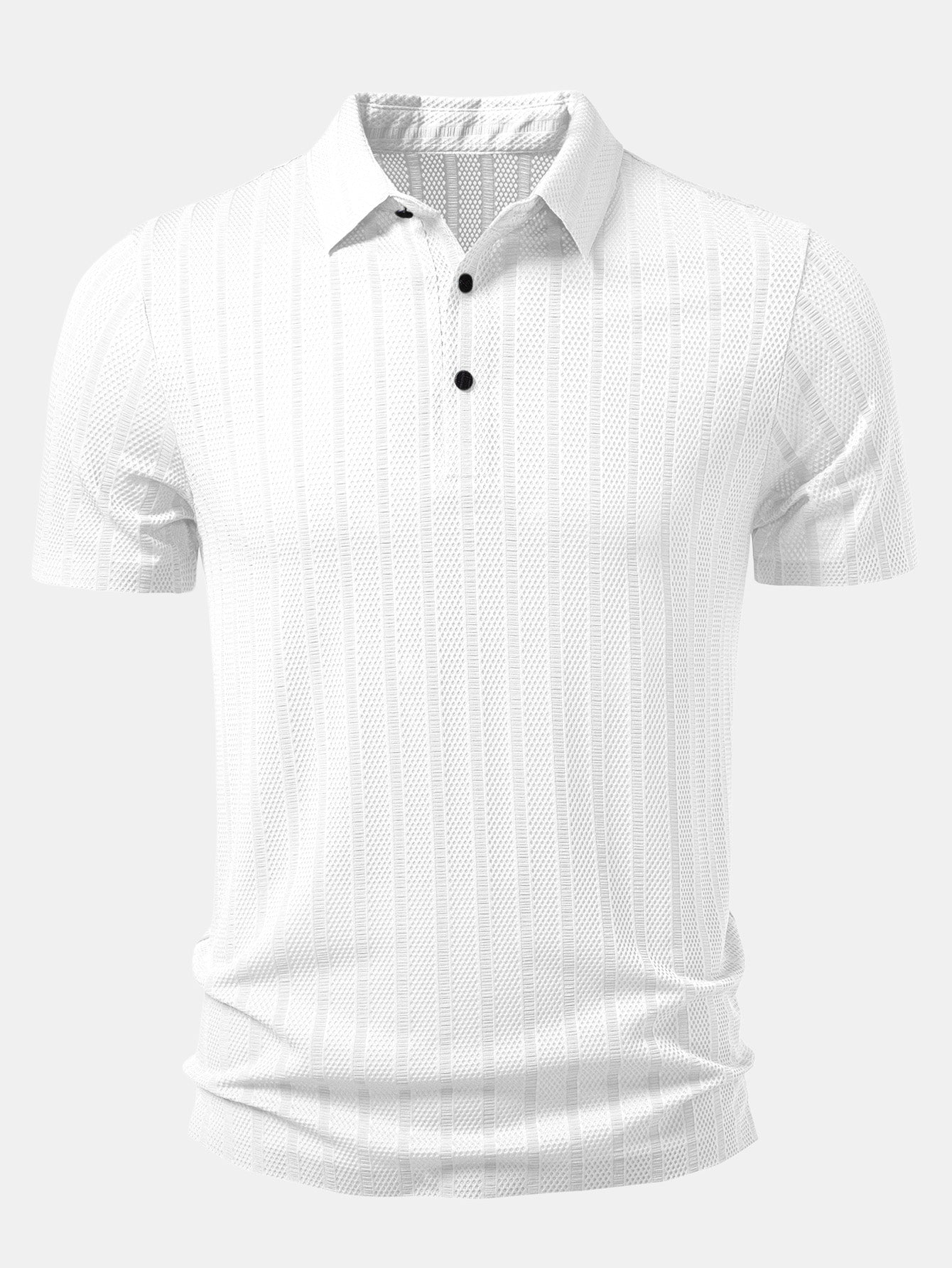 Striped Textured Polo