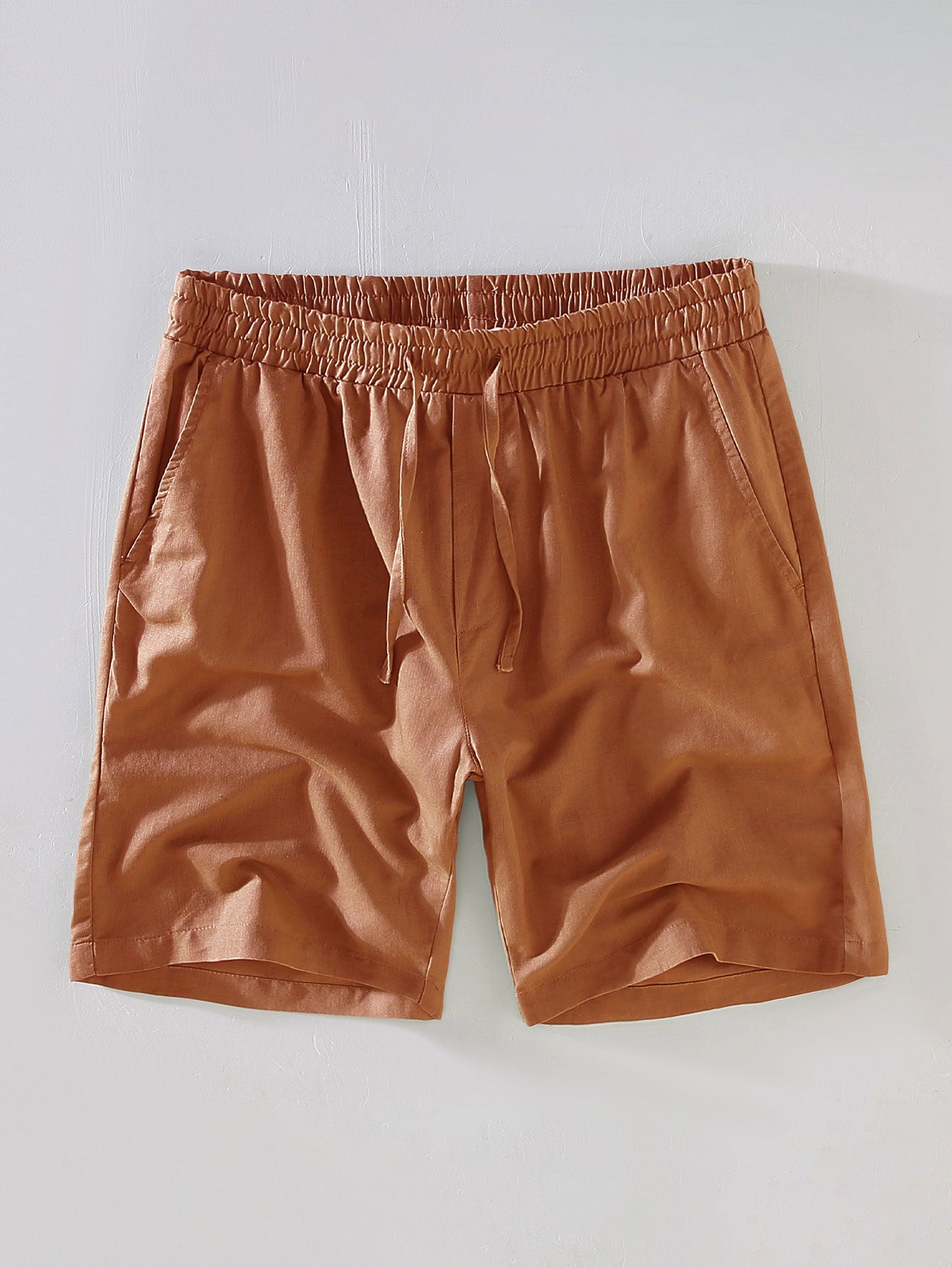 Linen Cuban Shirt With Pockets & Linen Drawstring Shorts