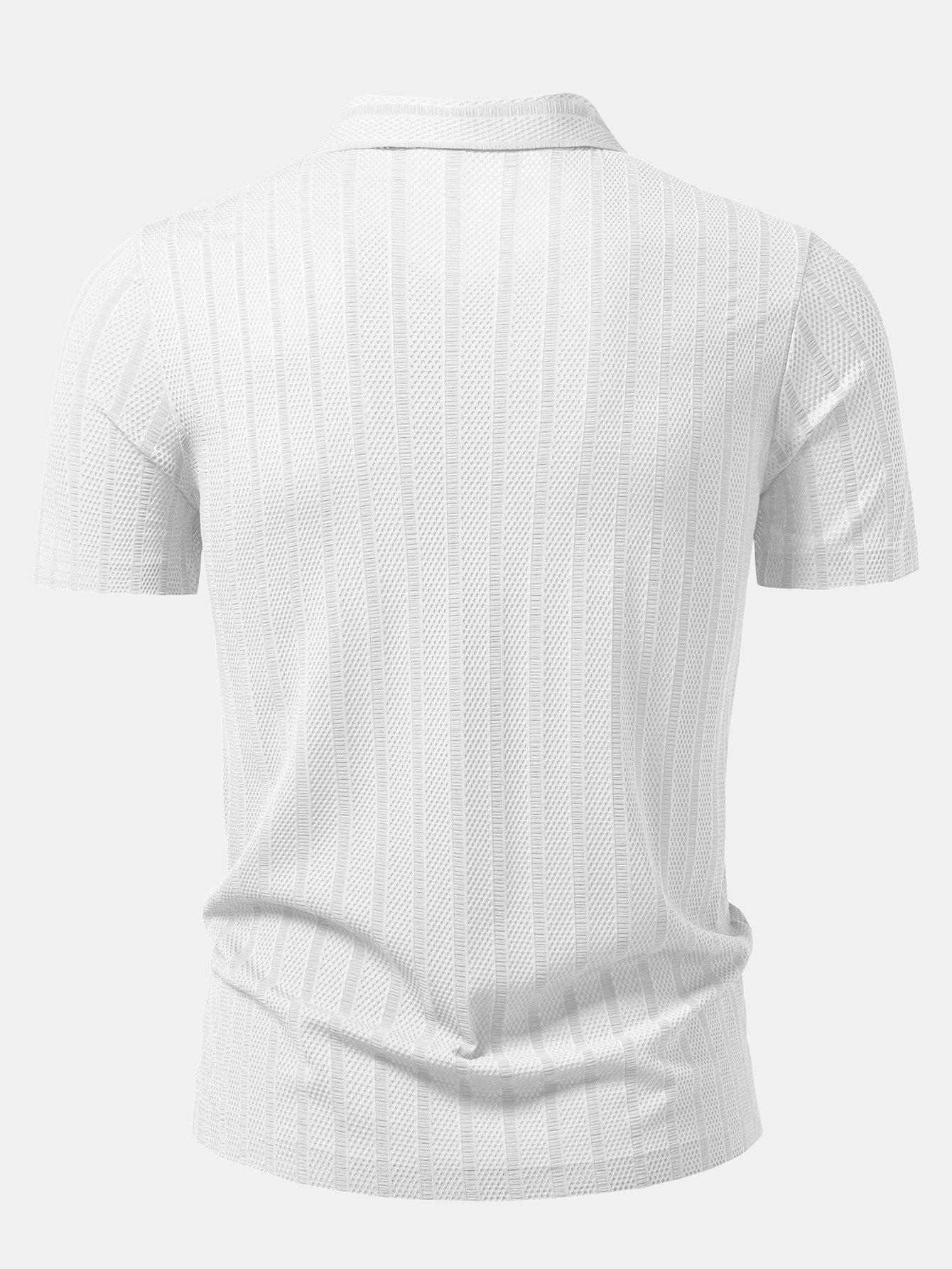 Striped Textured Polo
