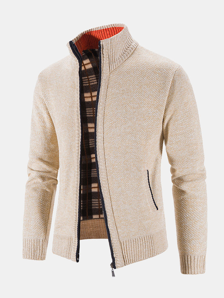 Plus Size 2XL Zip Up Sweater