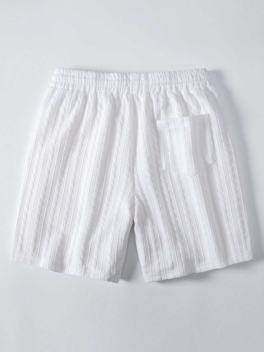 Twisted Jacquard Drawstring 7″ Shorts