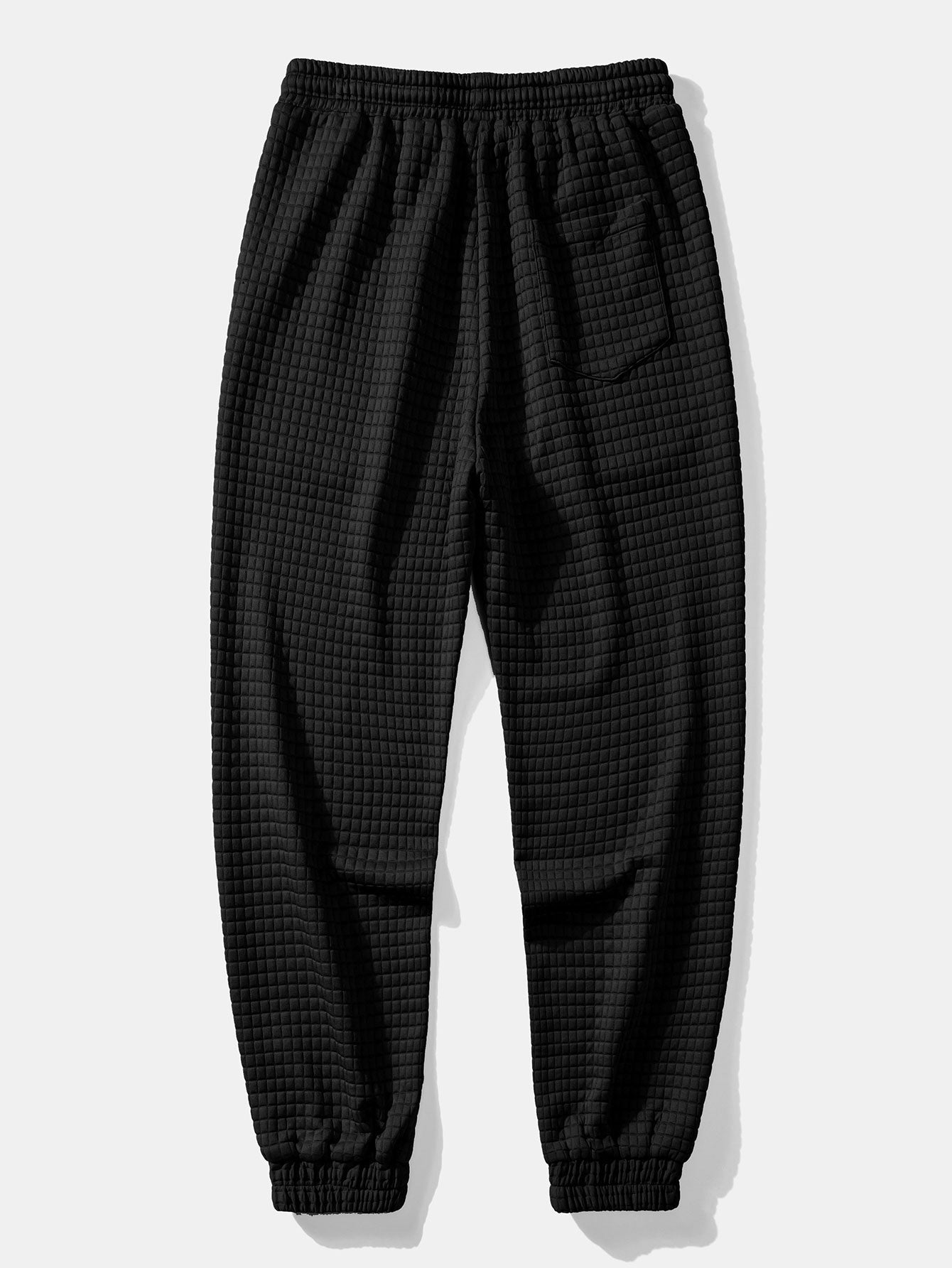 Short Sleeve Waffle Shirt & Drawstring Waffle Jogger Pants