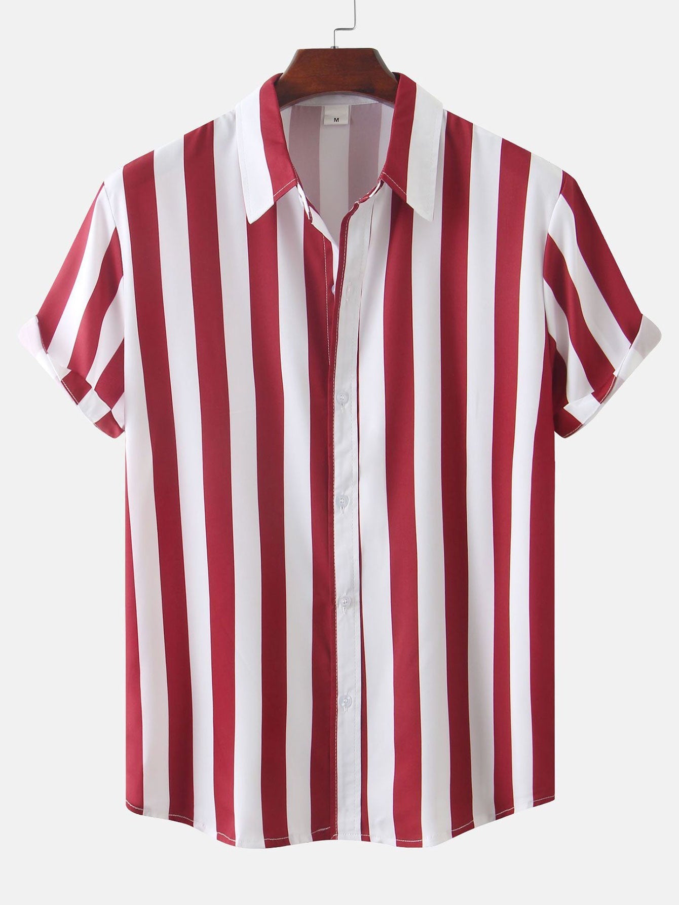 Stripe Print Shirt & Swim Shorts