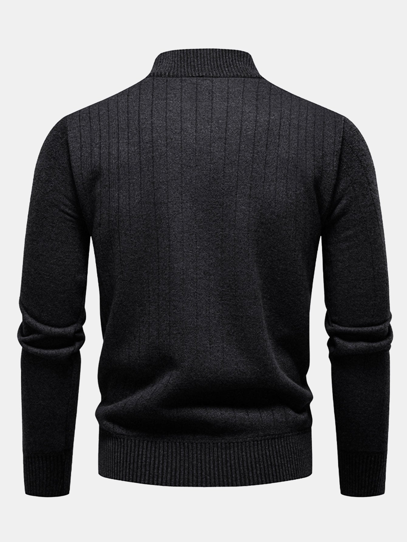 Stripe Quarter Zip Sweater